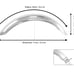 0081 Motorcycle Front Rear Fender Mud Guard for Chopper Bobber Honda Suzuki Kawa