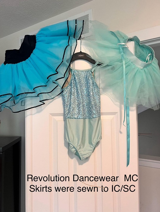 Revolution Dancewear Tap/Ballet Turquoise Combo Costume