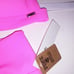 Victoria Secret PINK Swim Bikini Medium Top & Bottom Neon Pink Triangle Push Up