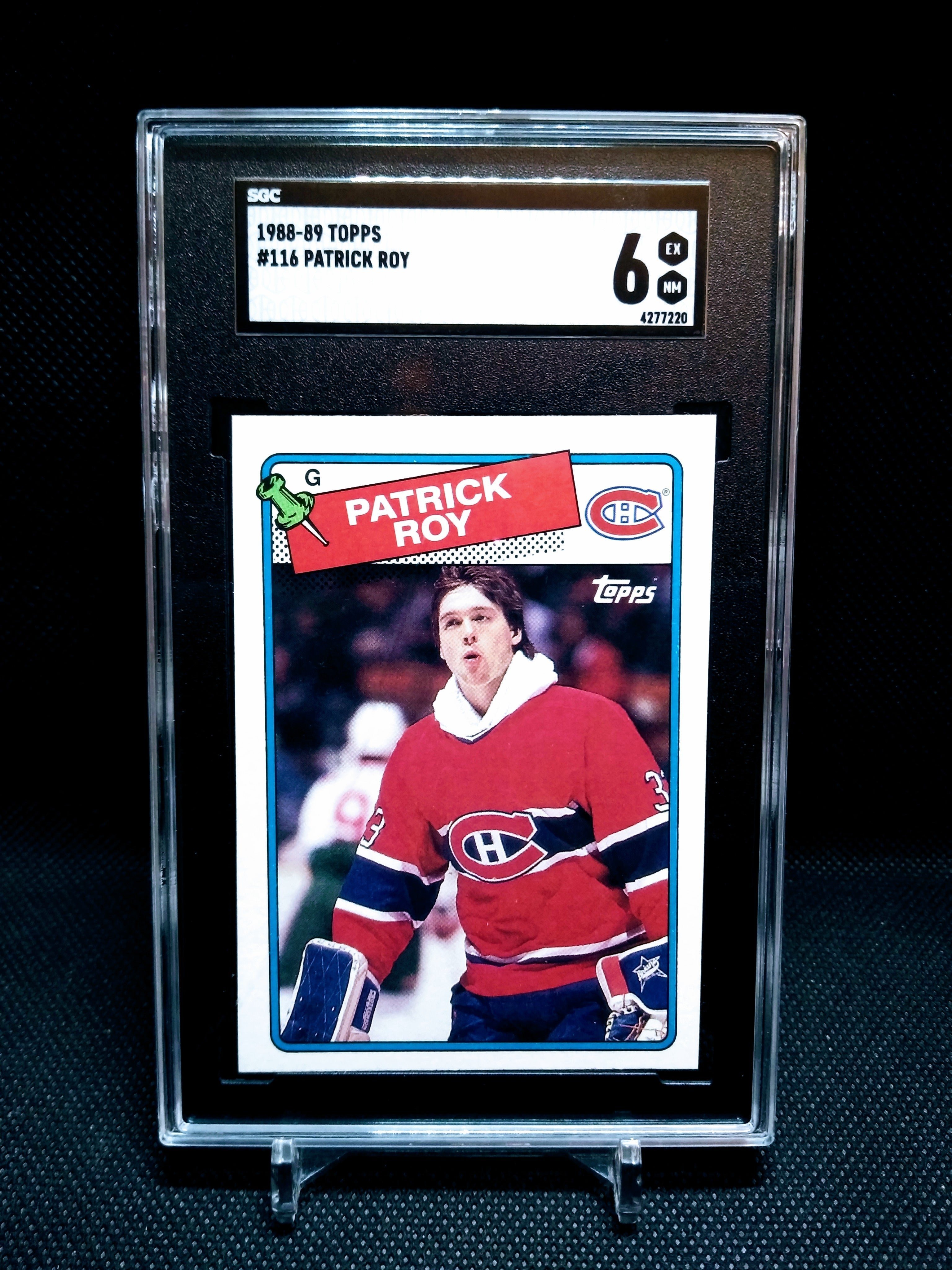 Patrick Roy 1988-89 Topps Hockey SGC 6 #116 NHL Montreal Canadiens Hockey LowPop