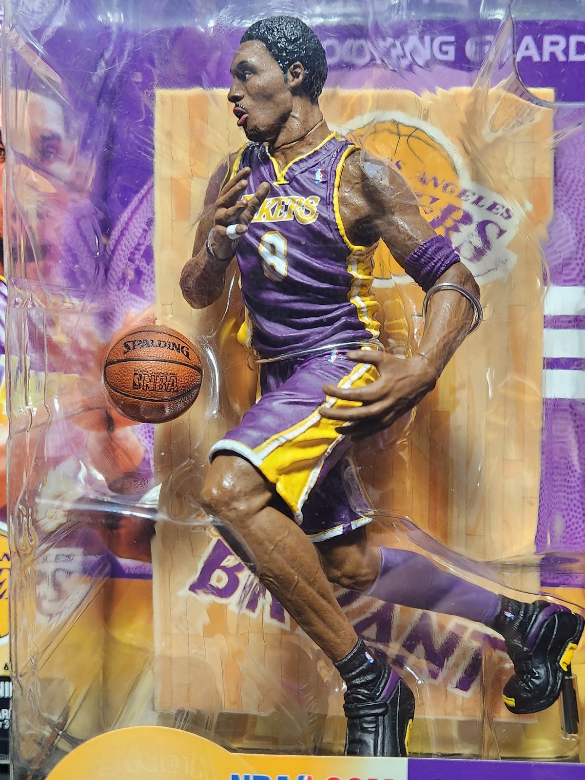NBA McFarlane Series 3 Lakers KOBE BRYANT PURPLE Jersey NEW