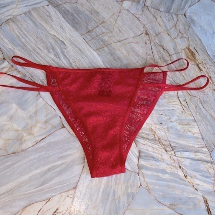 Small VS very sexy v-string panty underwear