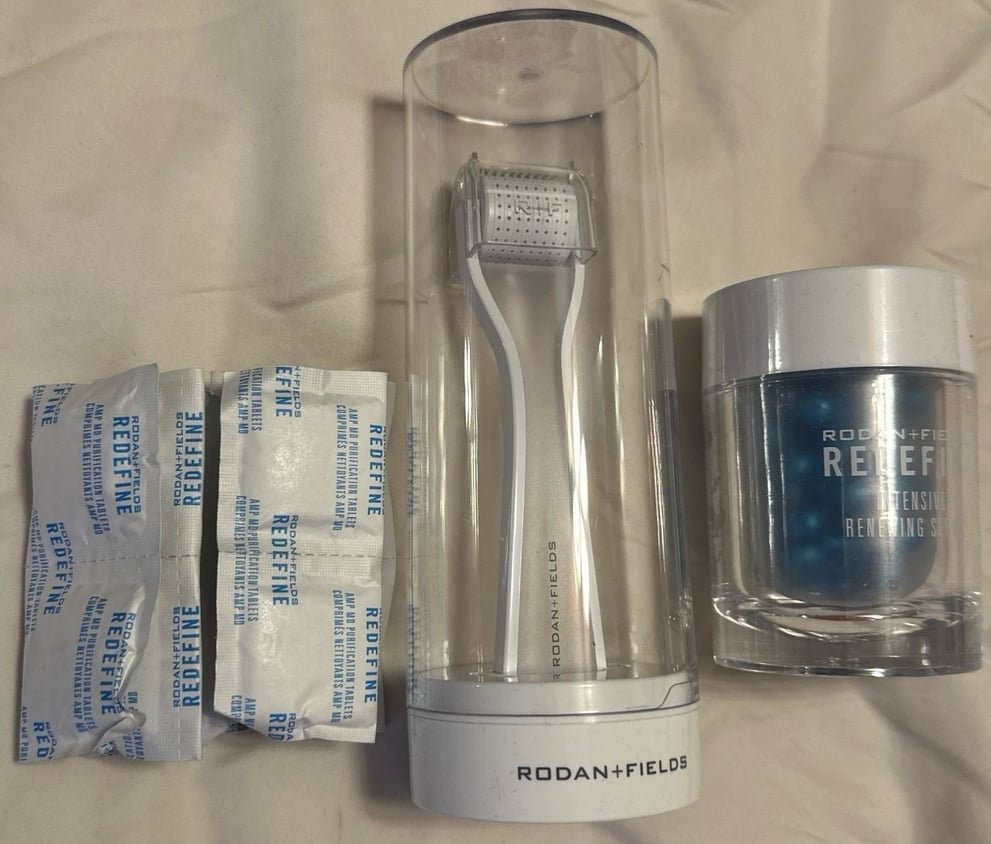 Rodan and Fields Renewing Serum and Micro dermabrasion roller