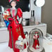 Vintage 1997 Avon Presidents Club Mrs Albee Victorian Doll Figurine Set