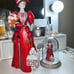 Vintage 1997 Avon Presidents Club Mrs Albee Victorian Doll Figurine Set