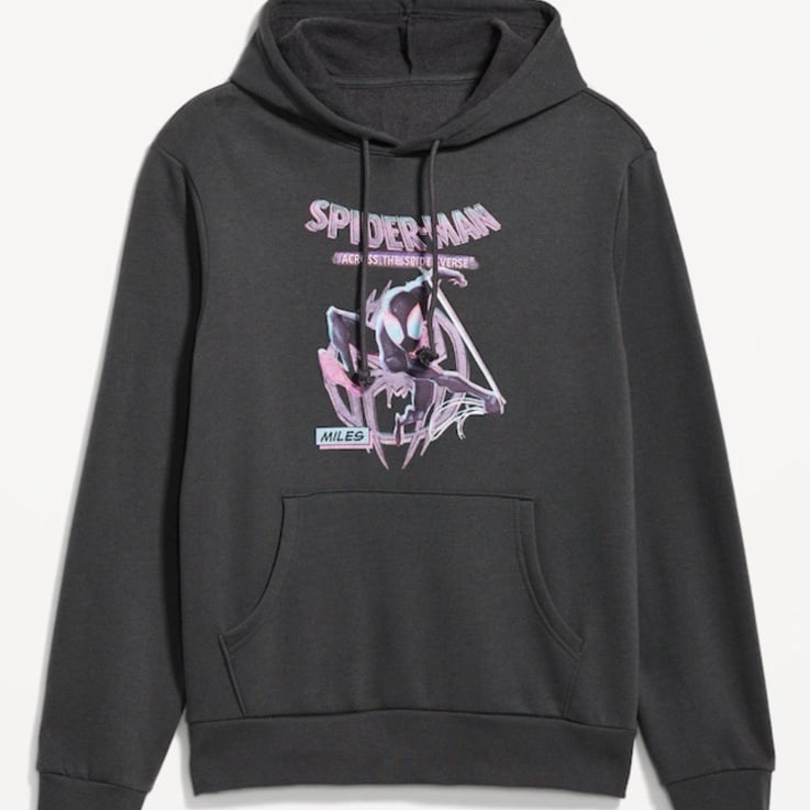 NWT OLD NAVY Marvel™ Spider-Man Gender-Neutral Pullover Hoodie for Adults Color: