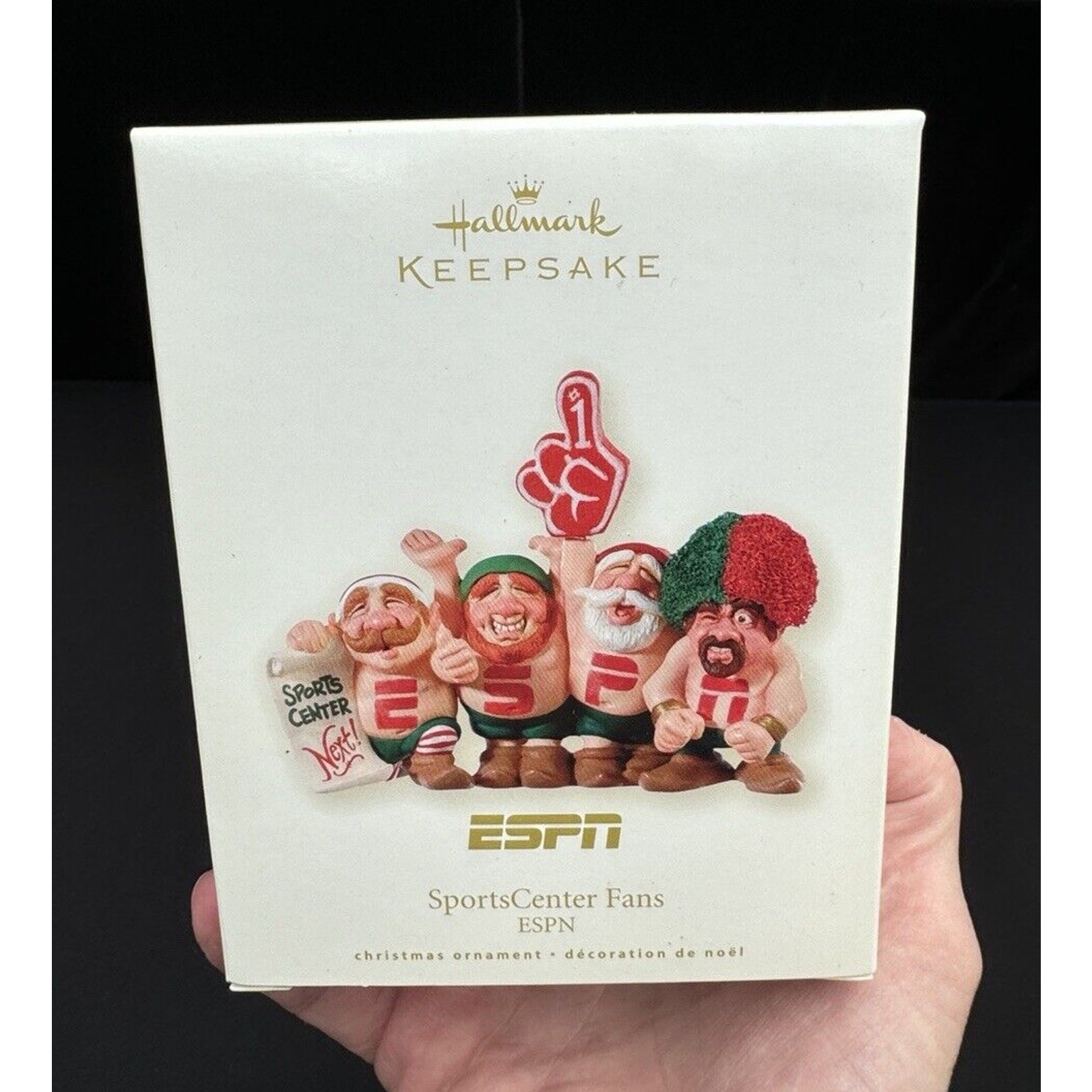 New Hallmark Keepsake SportsCenter Fans ESPN Keepsake Christmas Ornament 9D