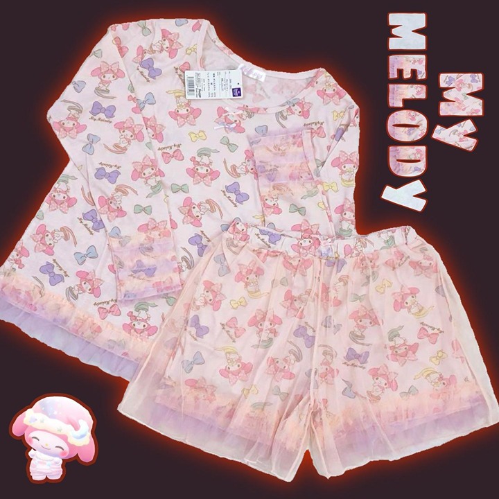 My melody ruffle shorts and top set