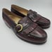 GH BASS & CO Mens 8.5D Cordovan Leather Loafers Shoes Kiltie Buckle Strap