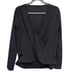 Lululemon full freedom black long sleeve wrap blouse size 12