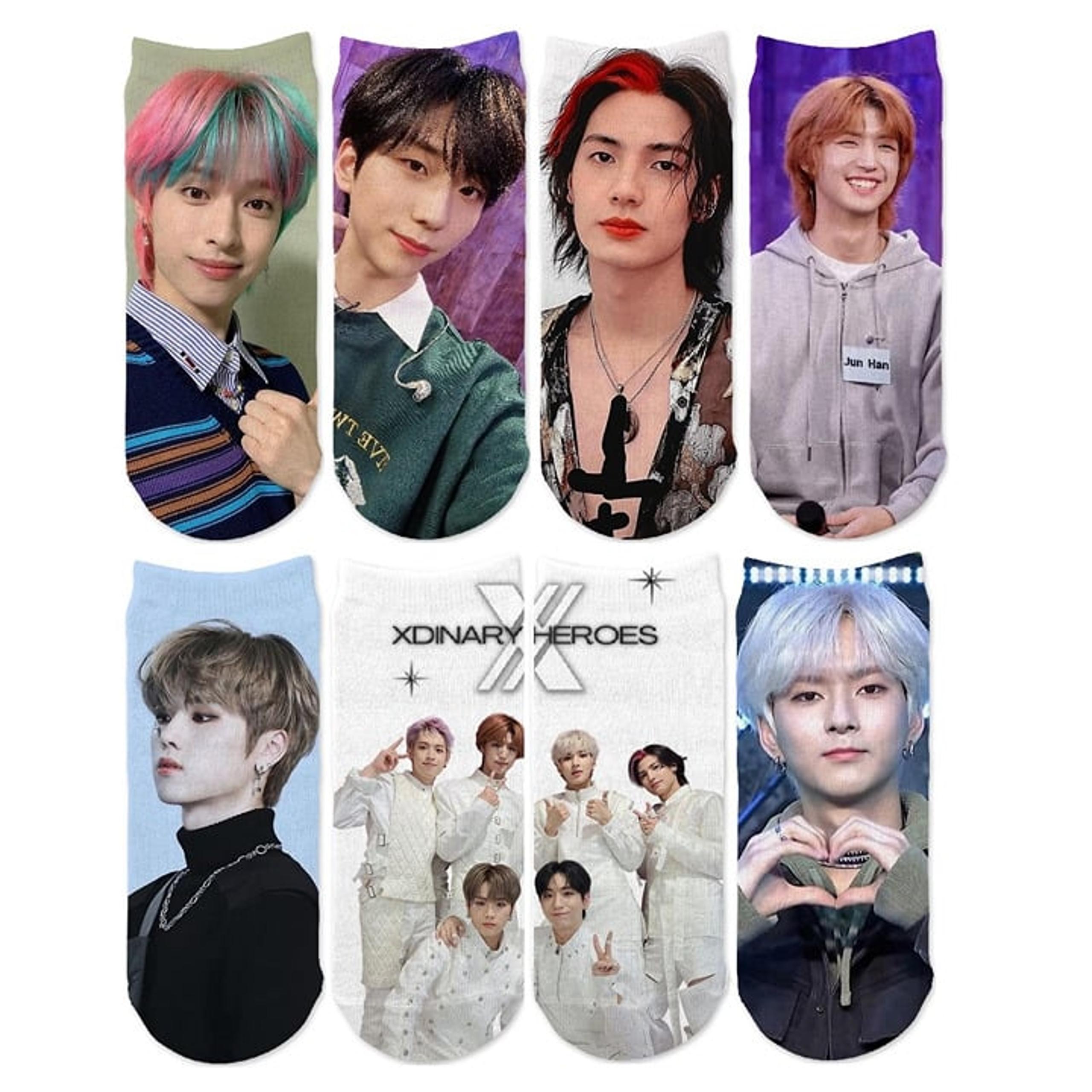 8 Xdinary Heroes Socks Kpop Merch K-Pop Gunil Jungsu Gaon O.de Jun Han Jooyeo