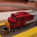 MiniTrix #2012 N Scale Santa Fe GE U-28/U-30 Diesel Locomotive #405 Warbonnet