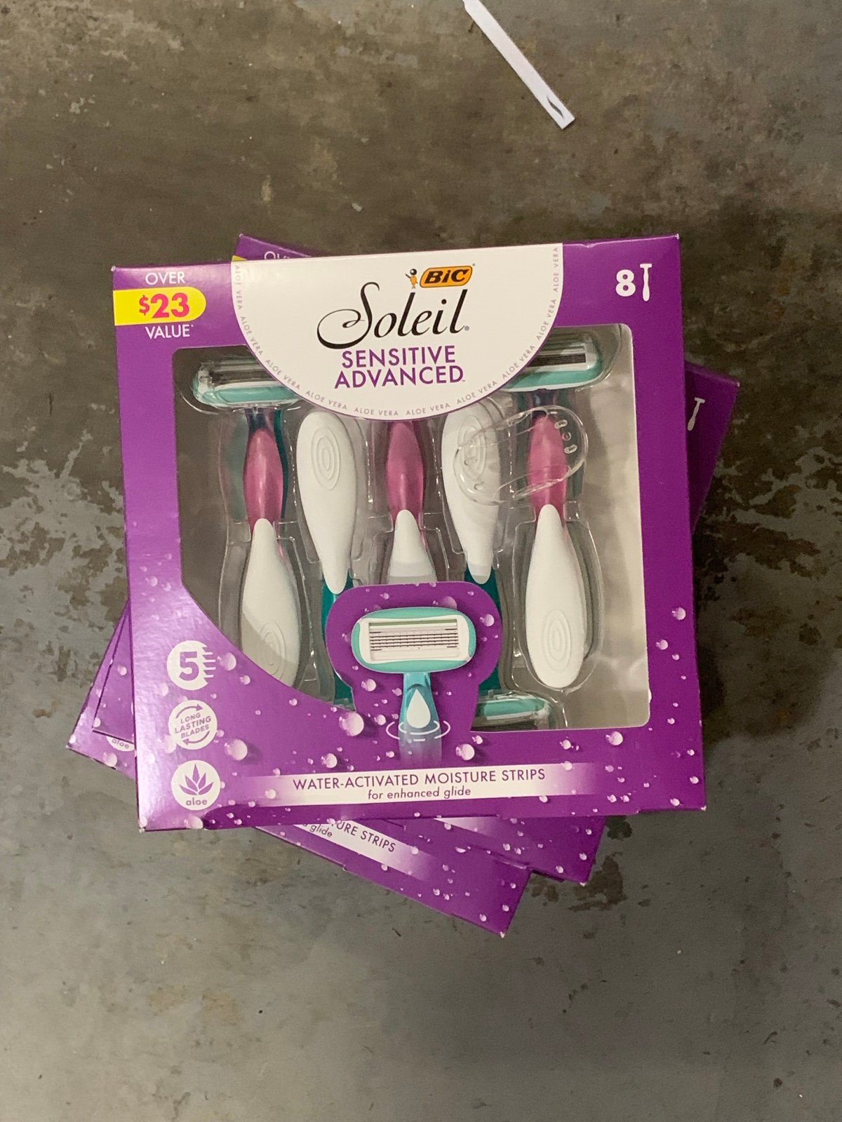 bic soleil razor 8 set. lot of 6