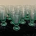 LIBBEY GLASS COMPANY Sirrus Green Spanish Green Water Goblet 7 3/8 USA 1990s