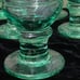 LIBBEY GLASS COMPANY Sirrus Green Spanish Green Water Goblet 7 3/8 USA 1990s