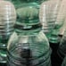 LIBBEY GLASS COMPANY Sirrus Green Spanish Green Water Goblet 7 3/8 USA 1990s