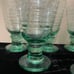LIBBEY GLASS COMPANY Sirrus Green Spanish Green Water Goblet 7 3/8 USA 1990s