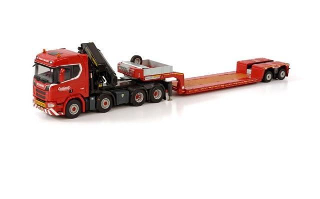 楽天 送料無料にならない WSI Palfinger 2ac Lowloader Scania 1/50 ミニカー