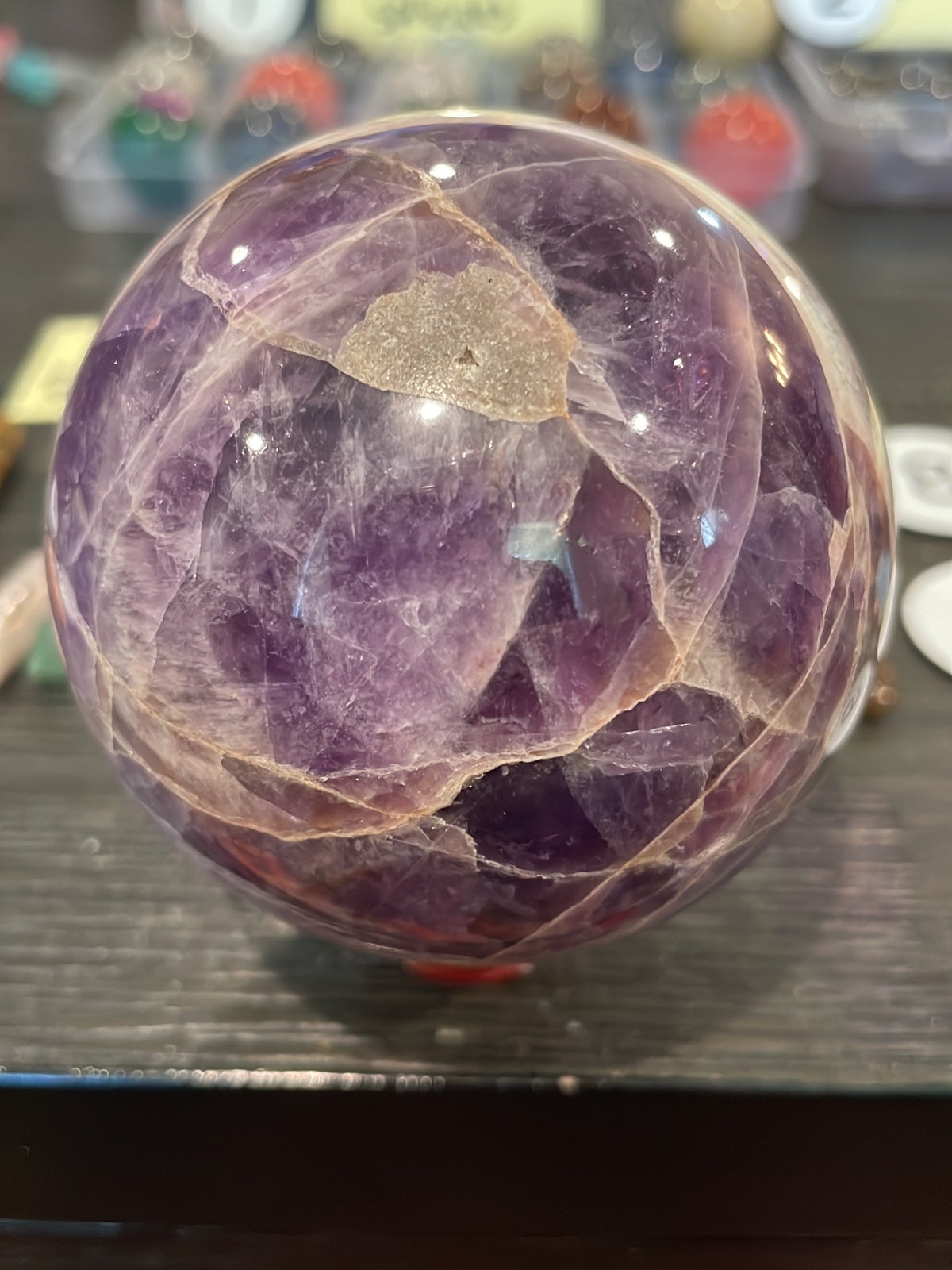Crystal dream amethyst sphere (70.7mm/17.71oz)!