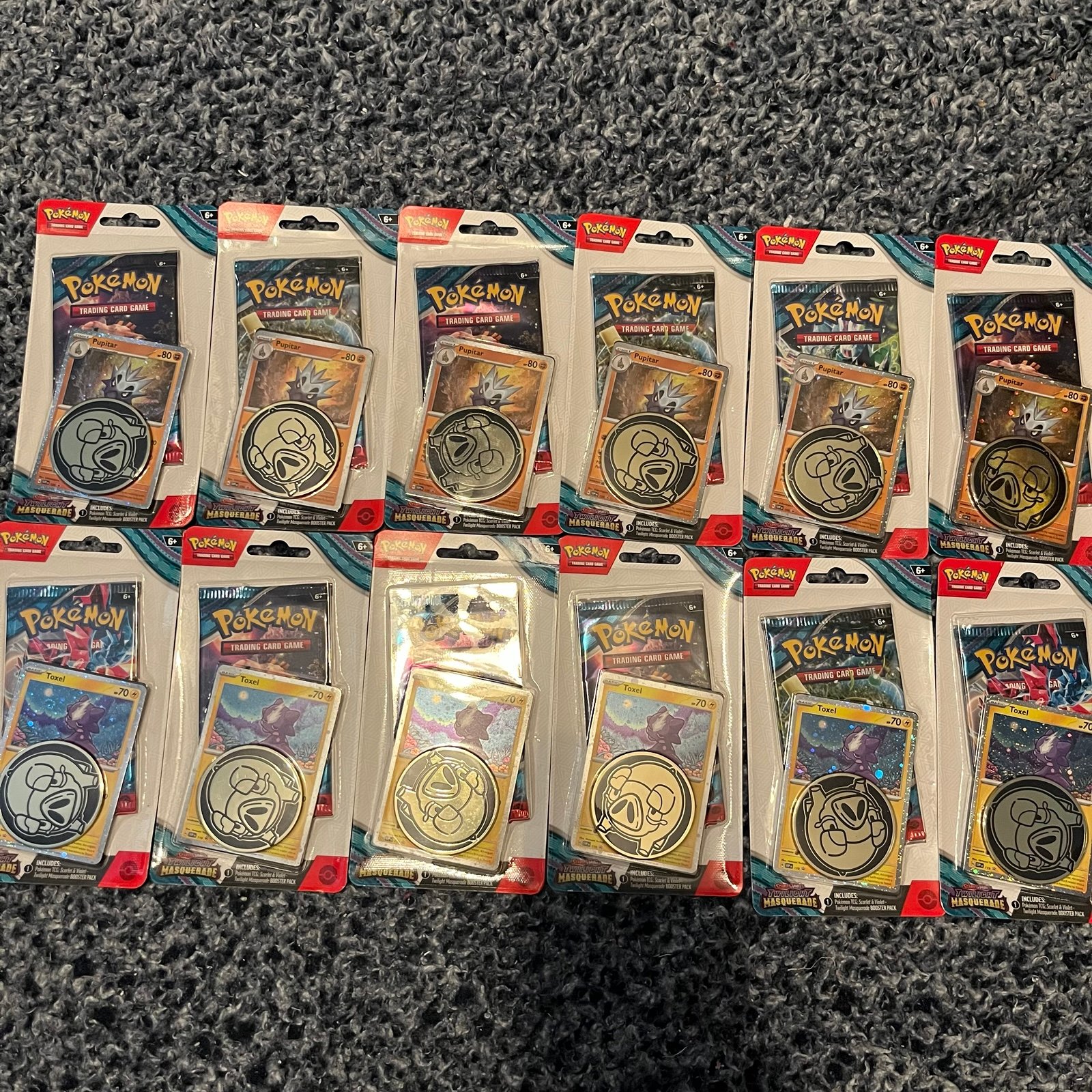 12 Pokemon Twilight Masquerade Single Pack Blisters