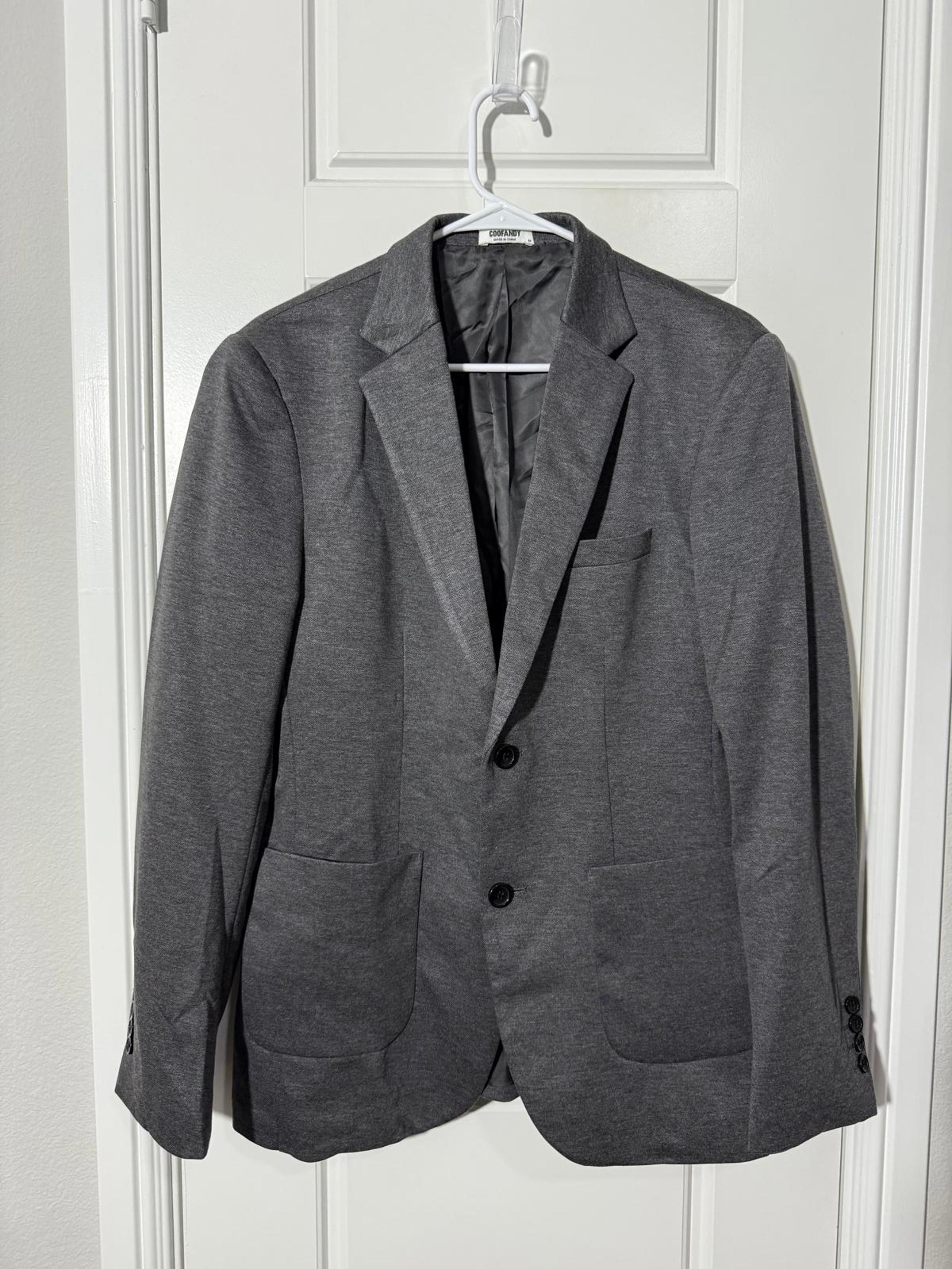COOFANDY Suits Jacket for Men Size Medium Blazer Gray