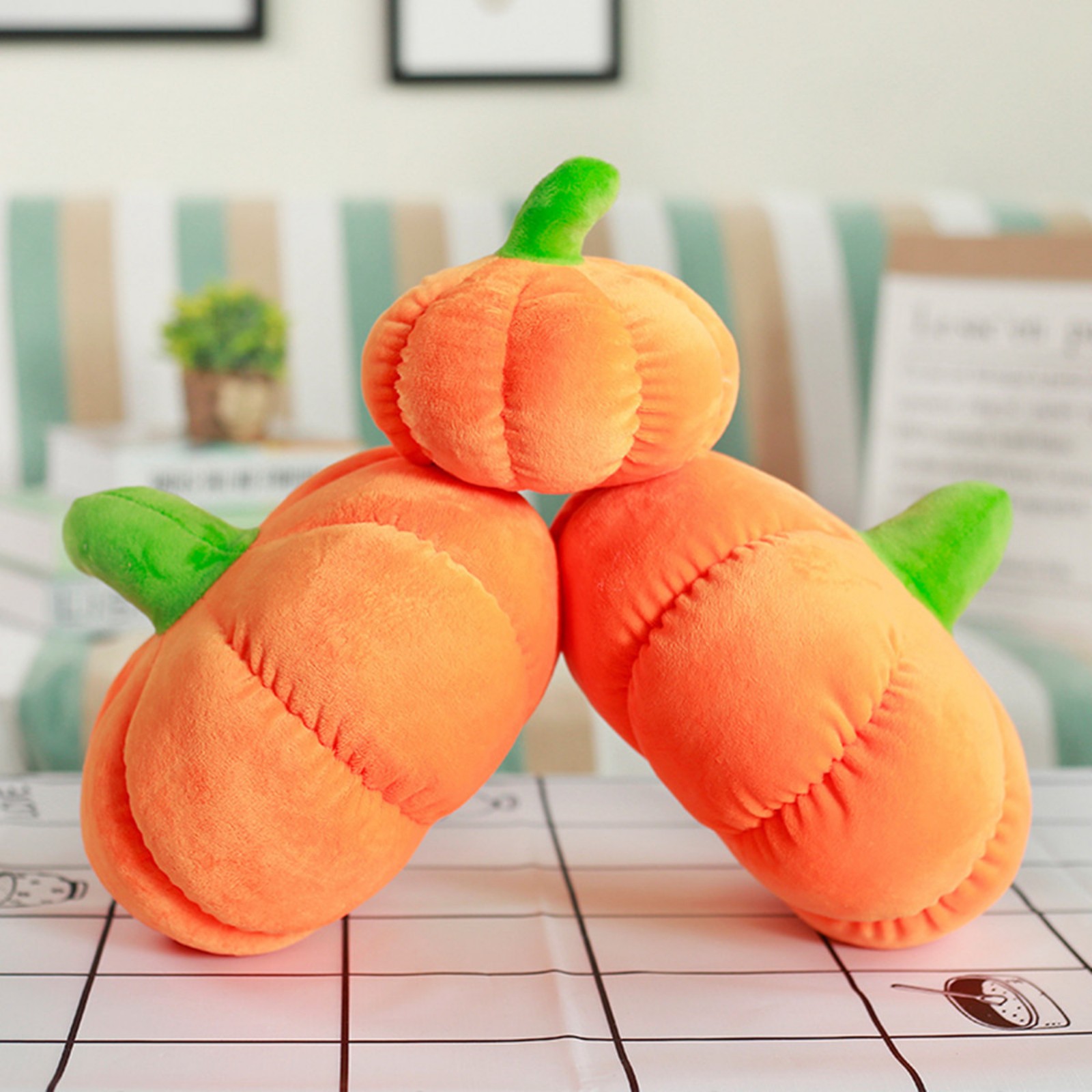 Halloween pumpkin pillow large pumpkin action figure doll