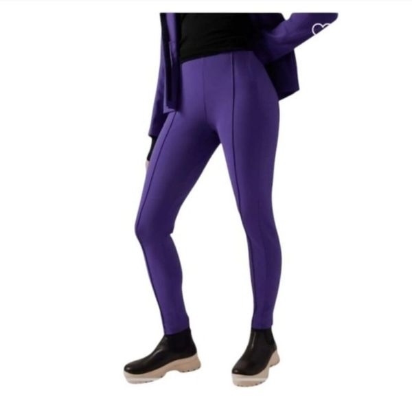 Athleta Glacier Skinny high waisted purple Snow Pants style 985570 size 0 P NWT