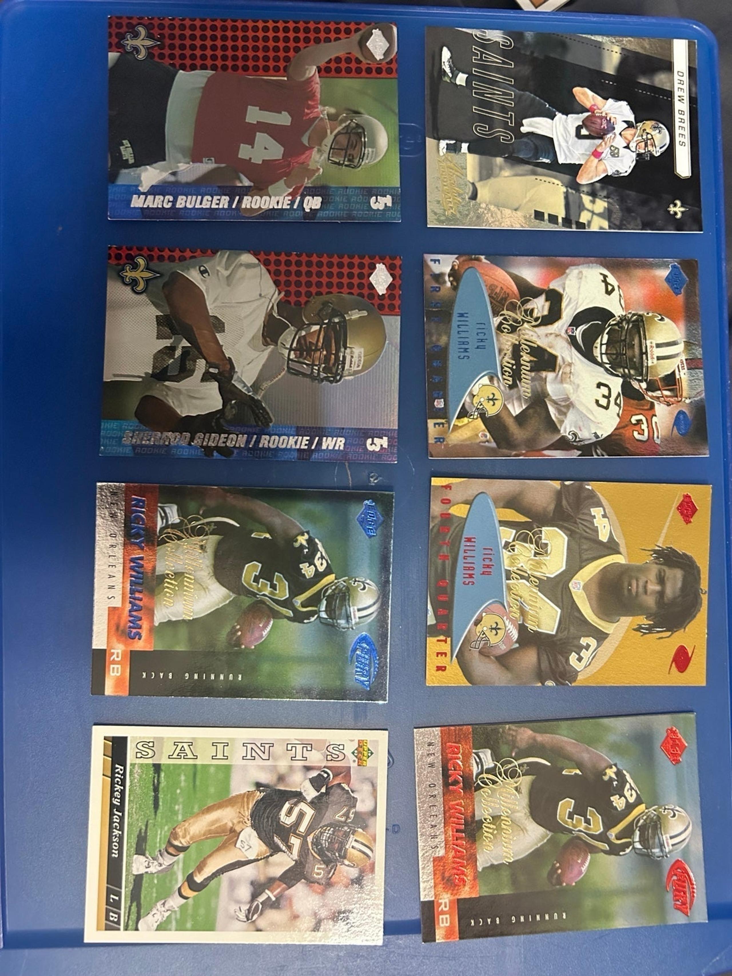 New orleans saints card lot
