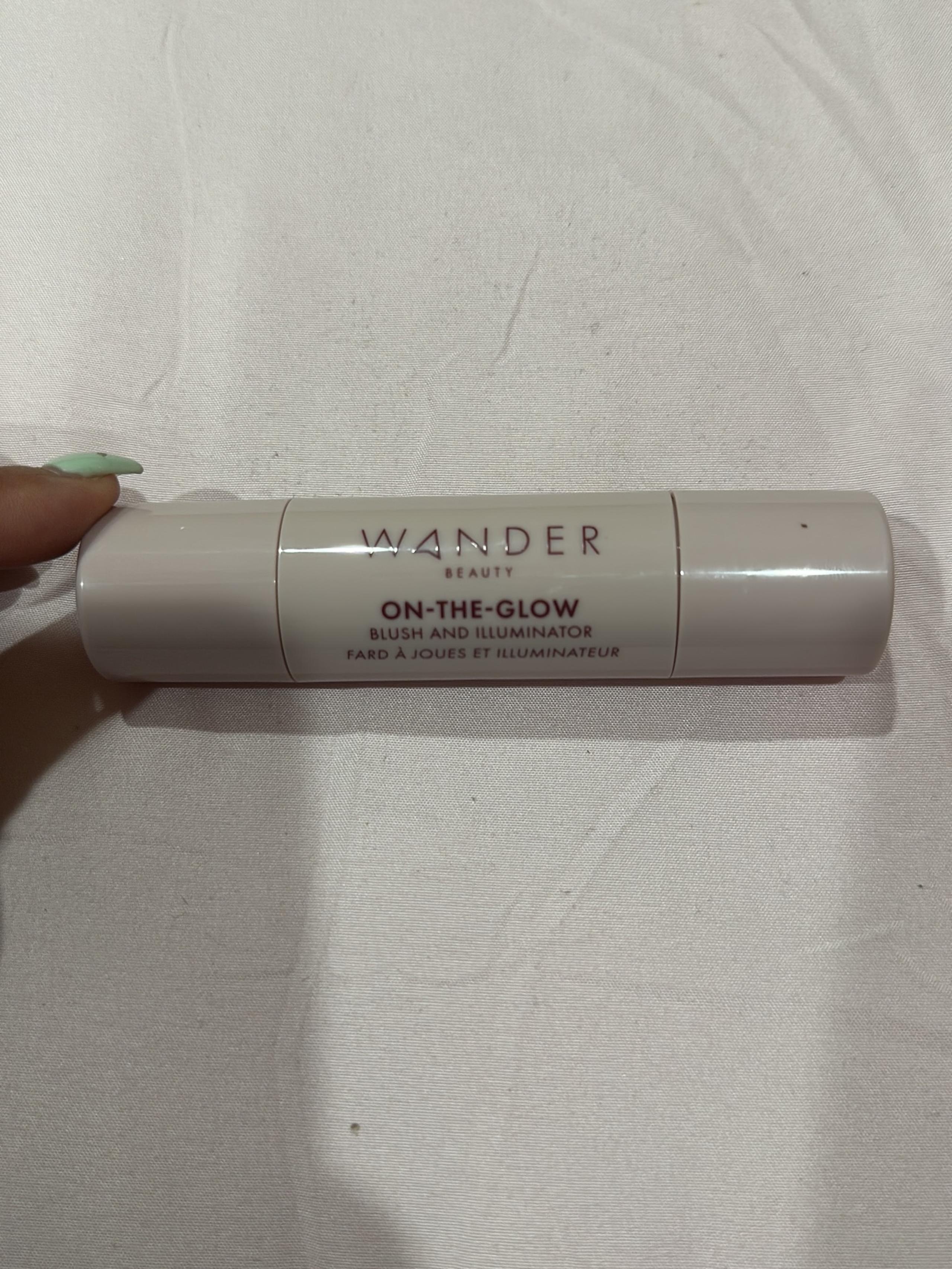 on the glow blush and illuminator - Wander Beauty