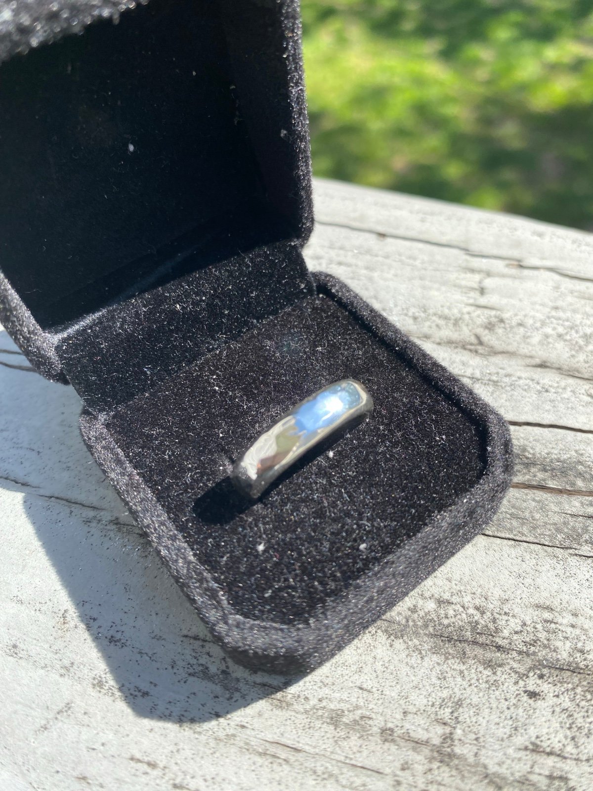Hammered Silver Band
