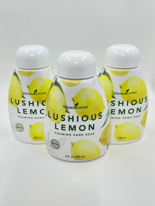 (3) YOUNG LIVING Lushious Lemon Foaming Hand Soap 8 fl. oz. New Sealed