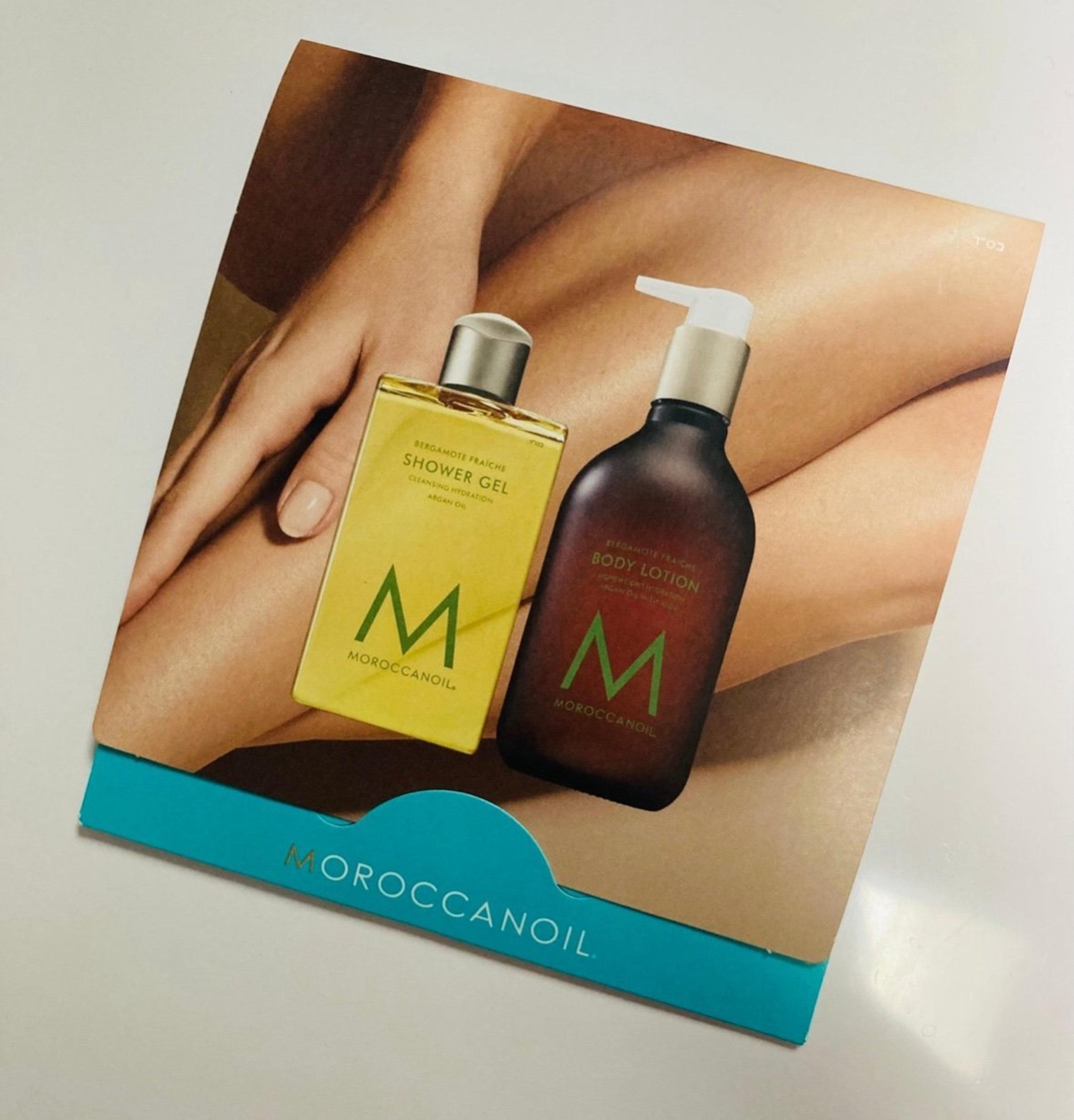 Moroccanoil Bergamot Bergamote Shower Gel Wash and Body Lotion Sample Set