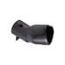 New Gunmetal Heart Shaped Stainless Steel Car Exhaust Pipe Muffler Tip Curved