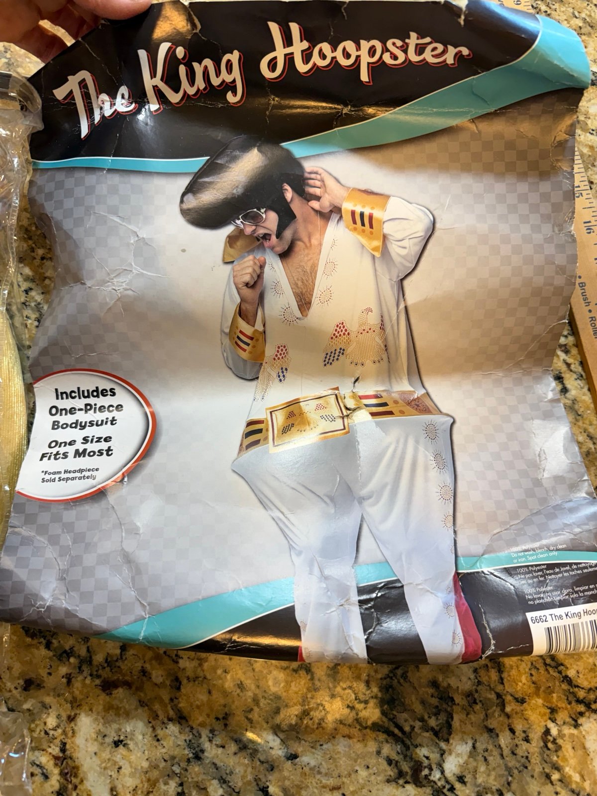Rubies costumes King Hoopster adult parody of Elvis Presley jumpsuit one size