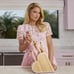 Paris Hilton 10-Piece Heart-Shaped Stainless Steel Knife Block Set, Pink New
