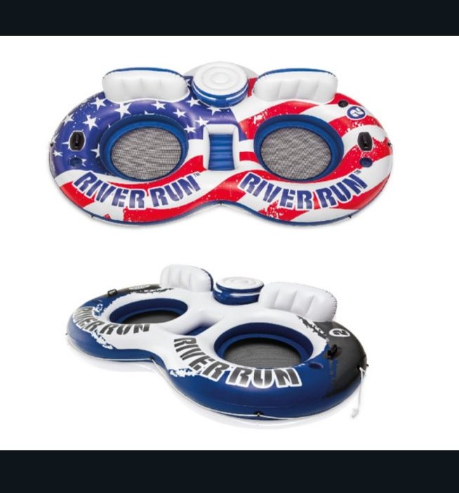 2 pack Intex River Run 2 Lounge Float inner tube