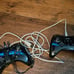 2 Nintendo Wii U Official OEM Black Wireless Pro Controller WUP-005 Tested