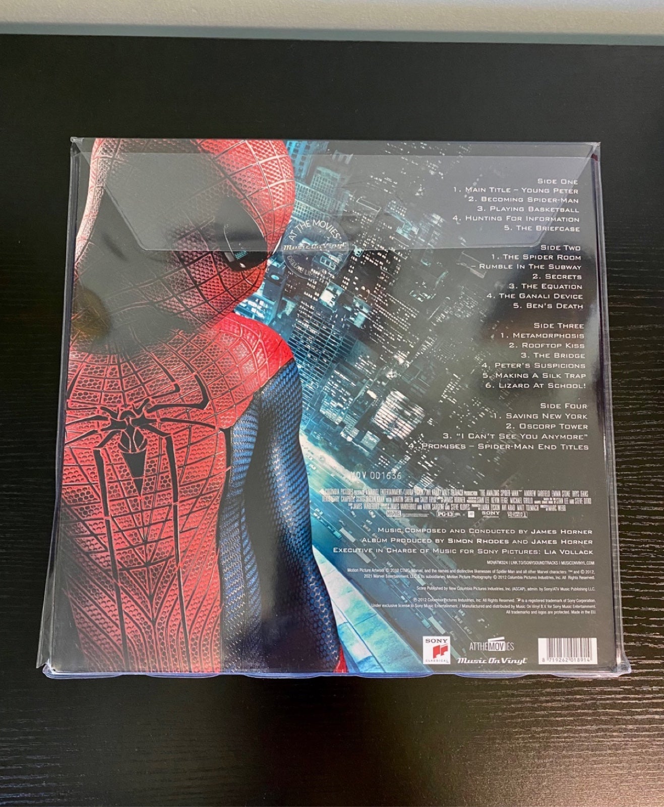 The Amazing Spider-Man Soundtrack Vinyl Record