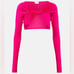 NWOT Coperni Criss Cross Jersey Crop Top in Pink