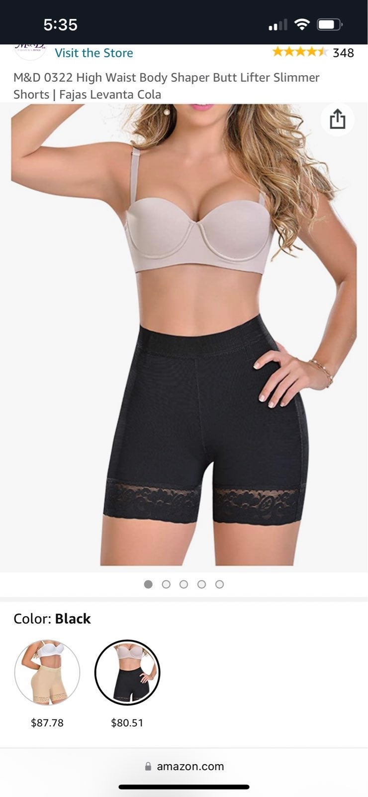 Two Small Walist Body Shaper Butt Lifter Slimmer Shorts | Fajas Levanta Cola