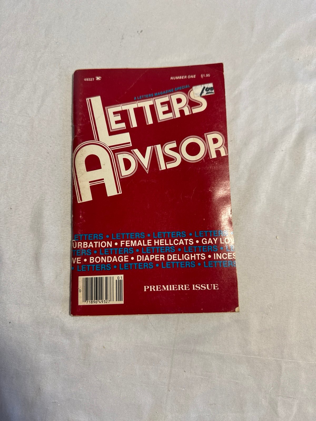 A Letters Magazine Special Letters Advisor #1 LIKE PENTHOUSE FORUM/LETTERS RARE