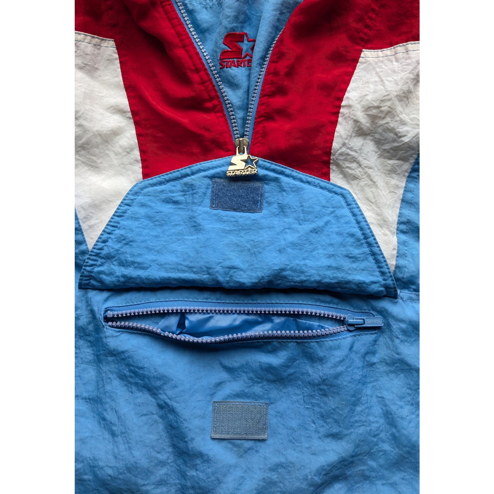 Houston Oilers 90s STARTER Color Block puffer 1/2 jacket L