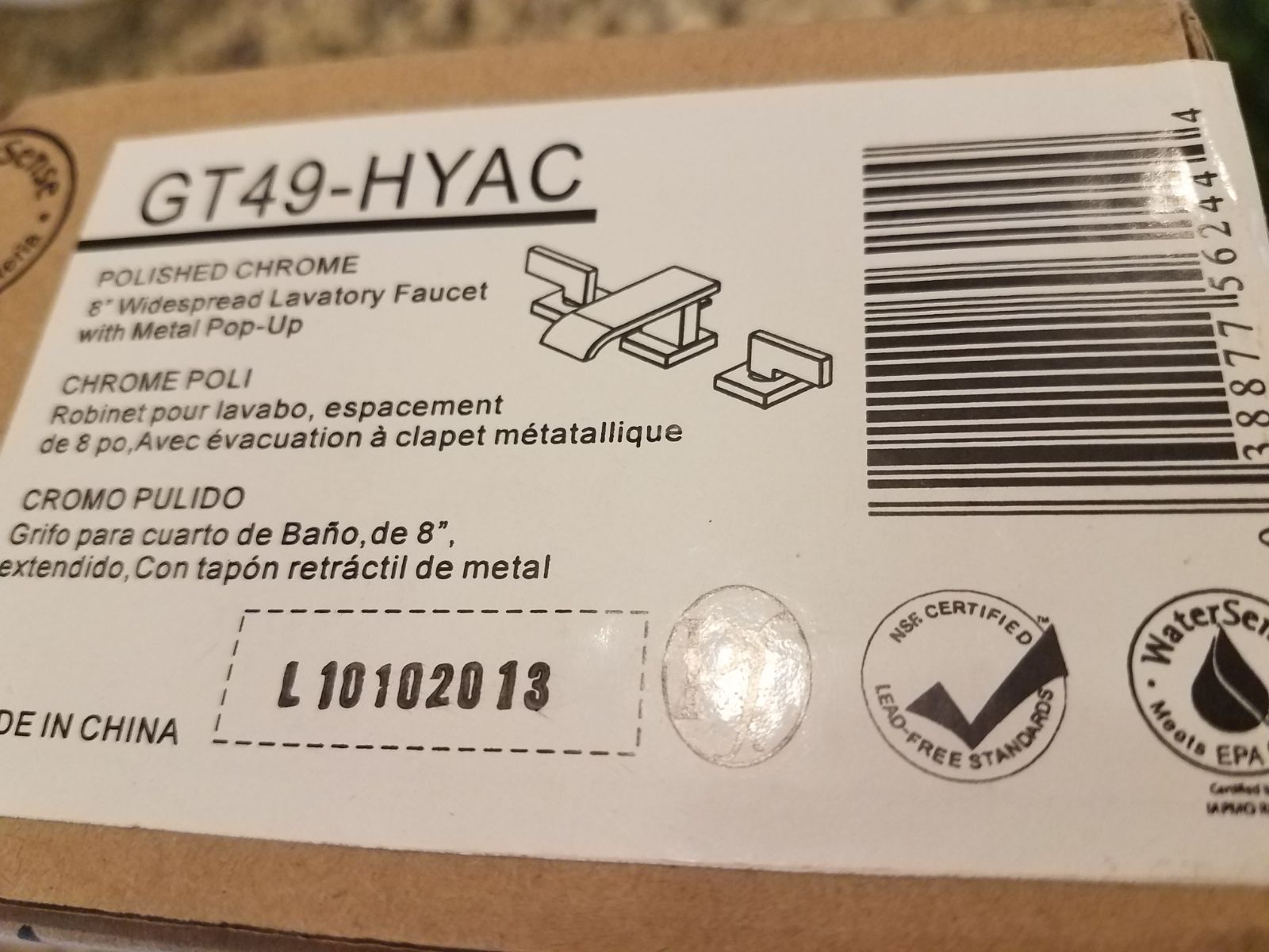 Pfister Lavatory faucet GT49-HYAC NIB