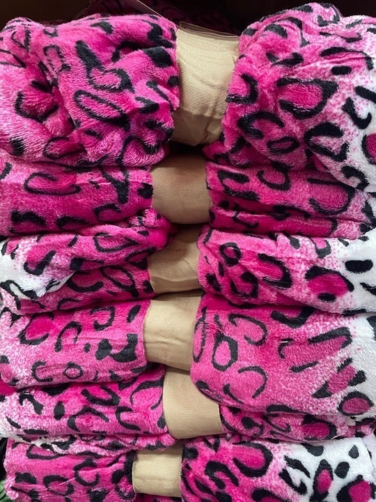 NEW Wholesale Deal Bundle of 4 Throw Bed Blankets Queen Size Pink White Leopard