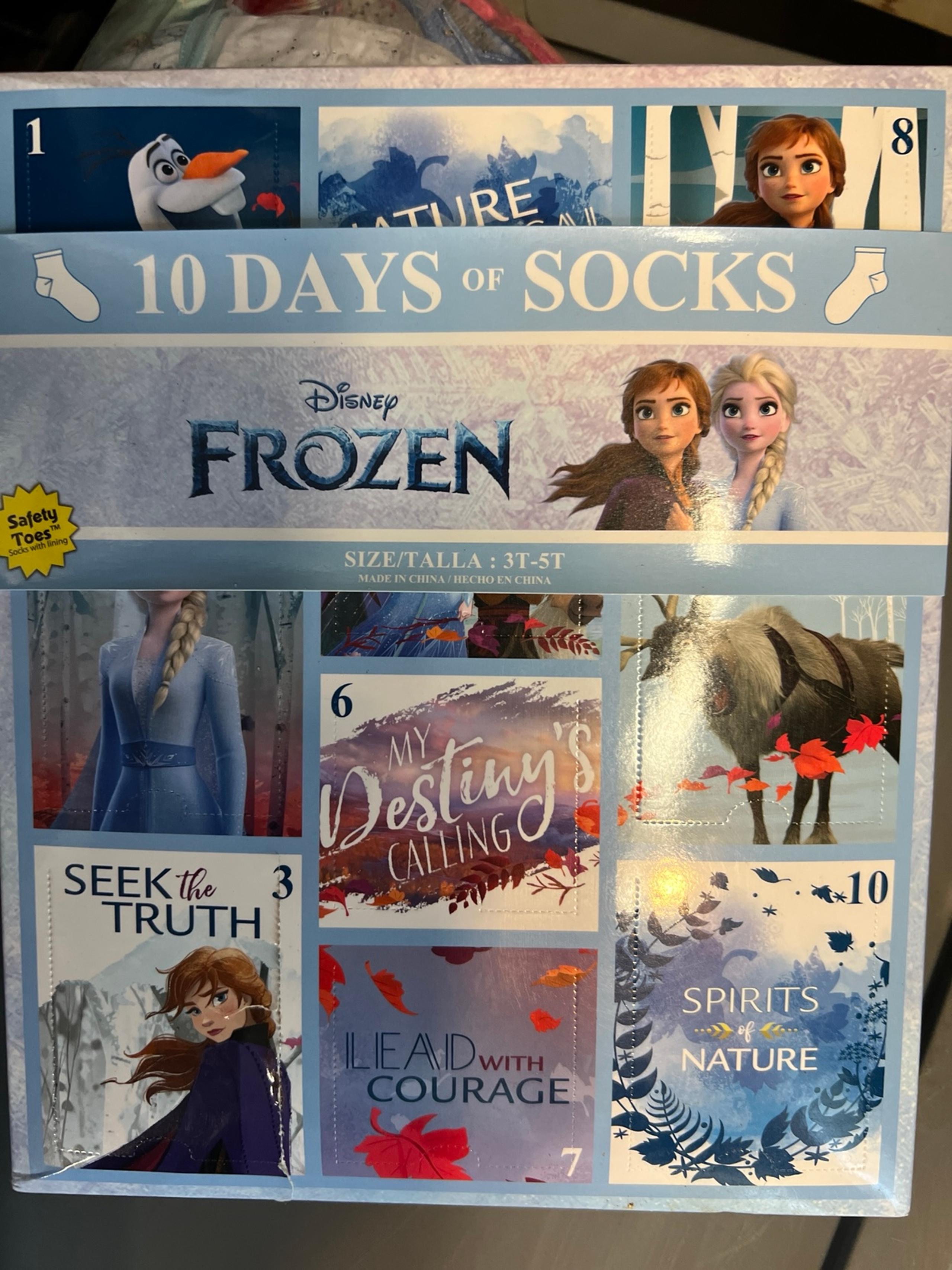 Frozen quarter socks 10 pack 3t-5t