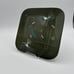 1960's Mid Century Modern Black Smoked Glass Hummingbirds & Bees Plate 7