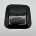 1960's Mid Century Modern Black Smoked Glass Hummingbirds & Bees Plate 7