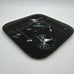 1960's Mid Century Modern Black Smoked Glass Hummingbirds & Bees Plate 7