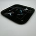 1960's Mid Century Modern Black Smoked Glass Hummingbirds & Bees Plate 7