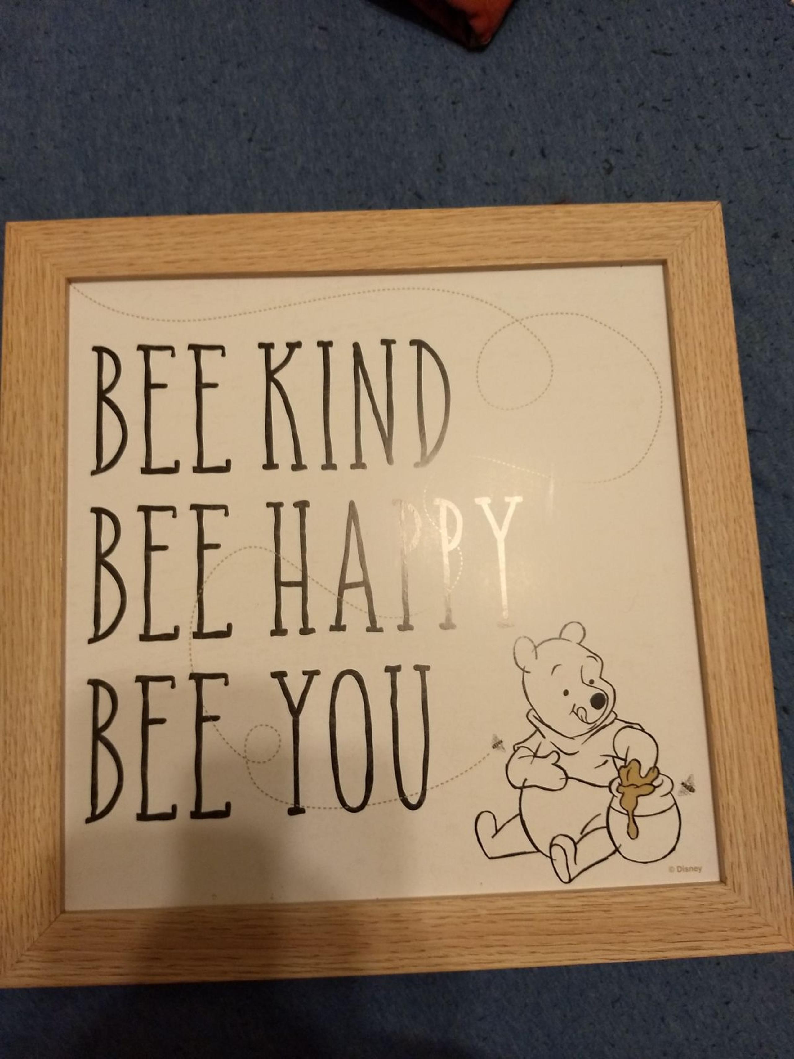 Winnie the Pooh "Bee Kind" Wall Art